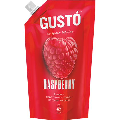 Малина, перетерта з цукром ТМ GUSTÓ