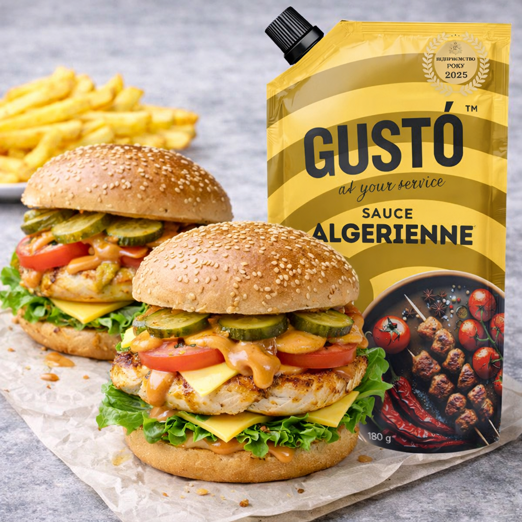Чікен-бургер з соусом Gusto “Algerienne”